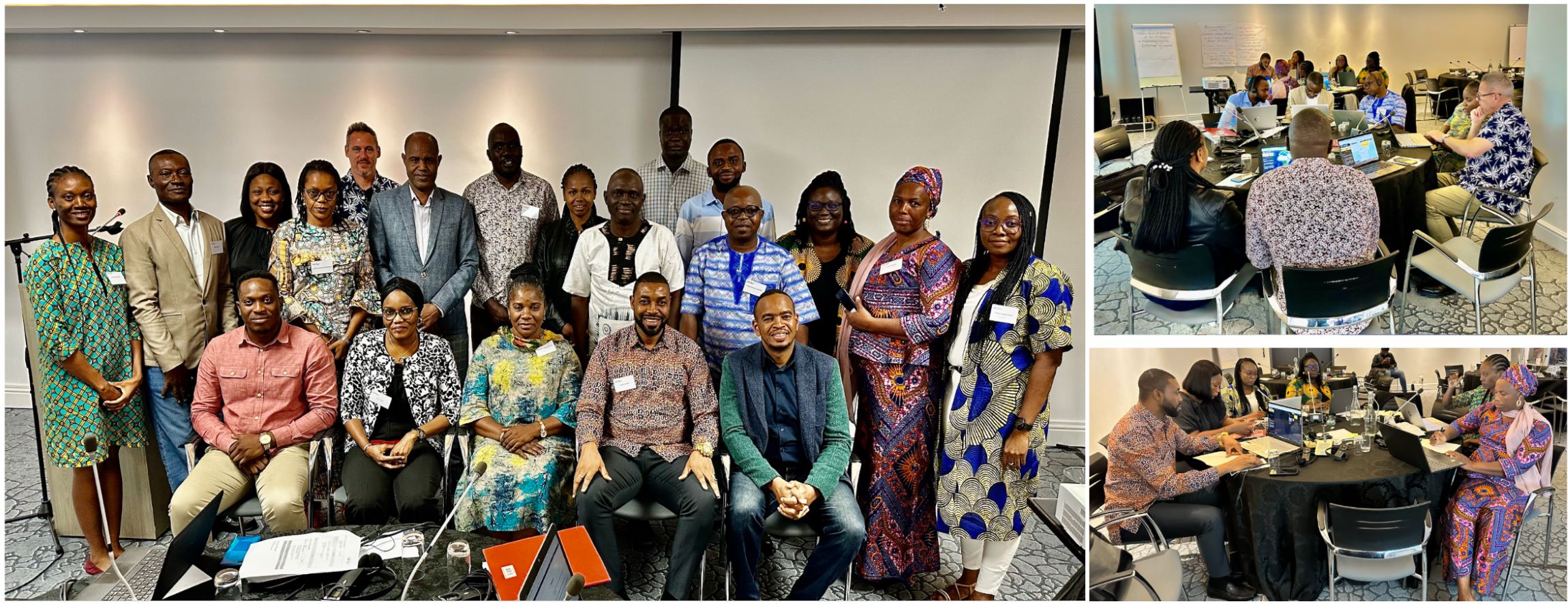 Participants at DE Africa training