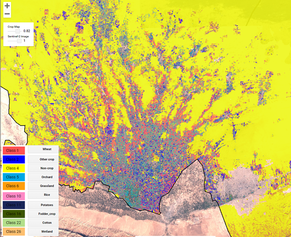Map of Balkh agriculture