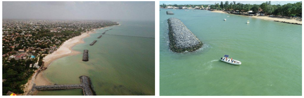 Breakwaters at Saly Portudal